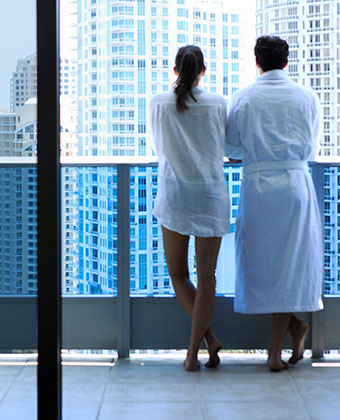 couple on balcony